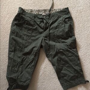 Faded Glory Women's Green Capris